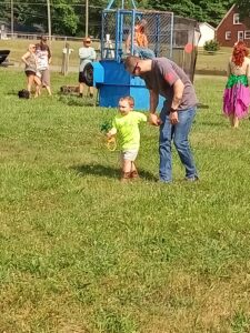 2nd annual Lyla's Luau- Father and son